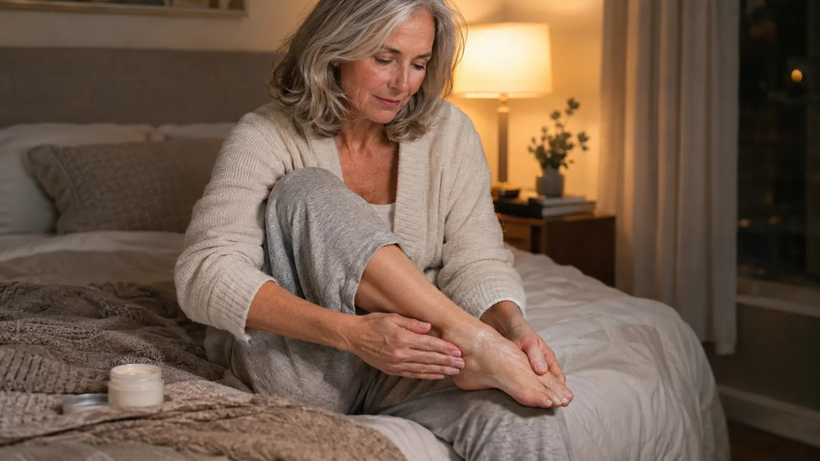 The 2-Minute Bedtime Habit That Calmed My Wife's Dry, Rough Feet